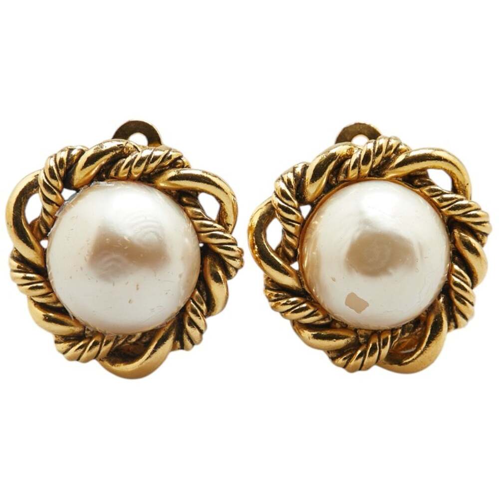 Chanel Vintage Clip-On Earrings Pearl #209128C43B - Picture 2 of 5